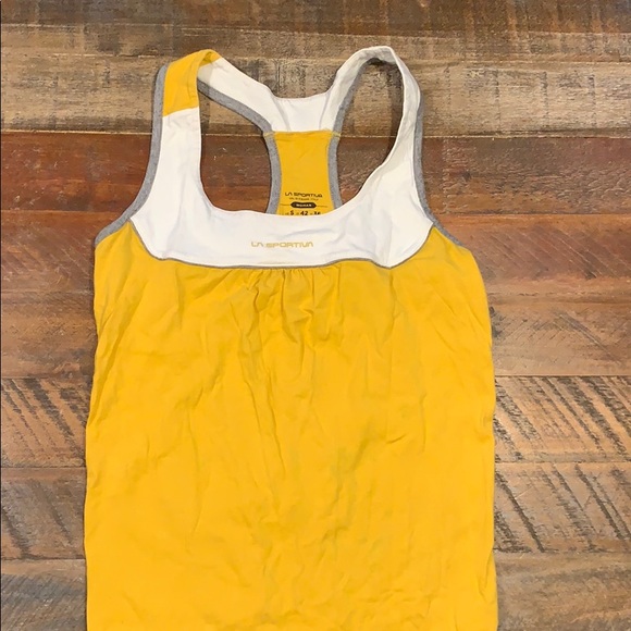 La Sportiva Tops - La Sportiva yellow tank top - Women’s Small